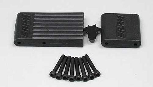 RPM 80152 Front & Rear Bulkhead Brace Black T Maxx E-Maxx - PowerHobby