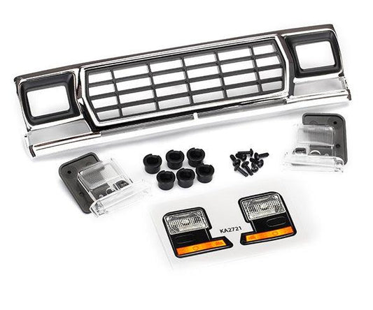 Traxxas 8070 Grill w/ Retainers / Headlight Housing Mount TRX-4 Ford Bronco - PowerHobby