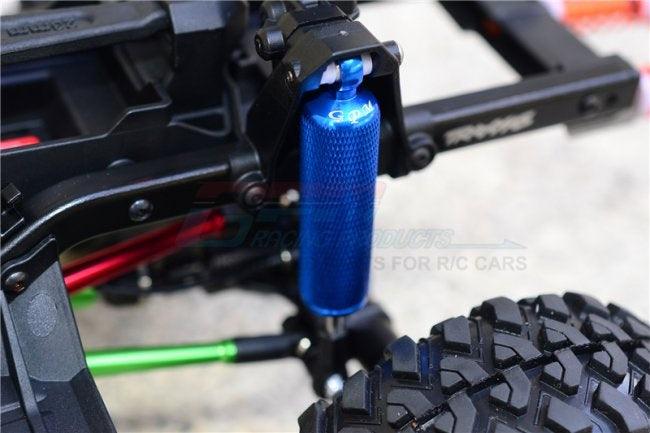 GPM ALUMINUM F / R INTERNAL SHOCKS RETICULATED PATTERN TRAXXAS TRX-4 BLACK - PowerHobby