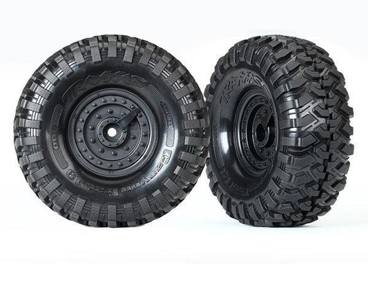 Traxxas 8273 Canyon Trail 1.9 Tires & wheels Mounted (2) TRX-4  Tactical - PowerHobby