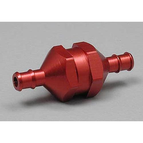 Dubro 834 In-Line Fuel Filter Red 3/32" Medium for Airplane Fuel Tubing - PowerHobby