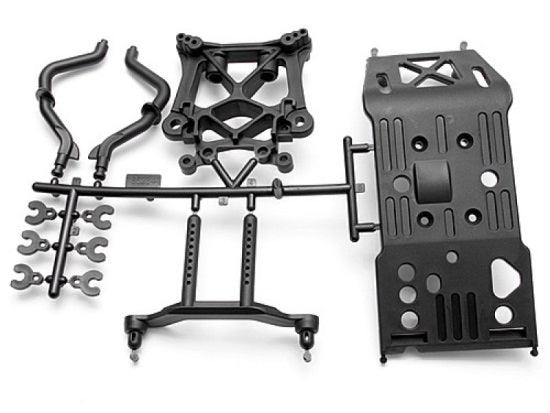 HPI 85234 Skid Plate/Body Mount/Shock Tower Set Savage Super 5SC Flux - PowerHobby