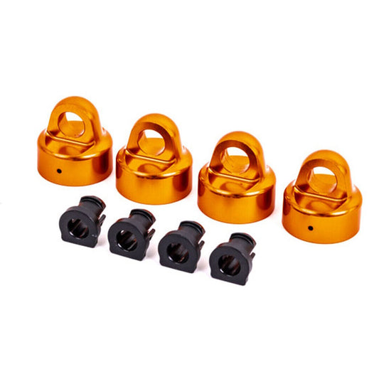 Traxxas 9664T Aluminum GT-Maxx Shock Caps Orange (4) / Spacers (4) : Sledge - PowerHobby