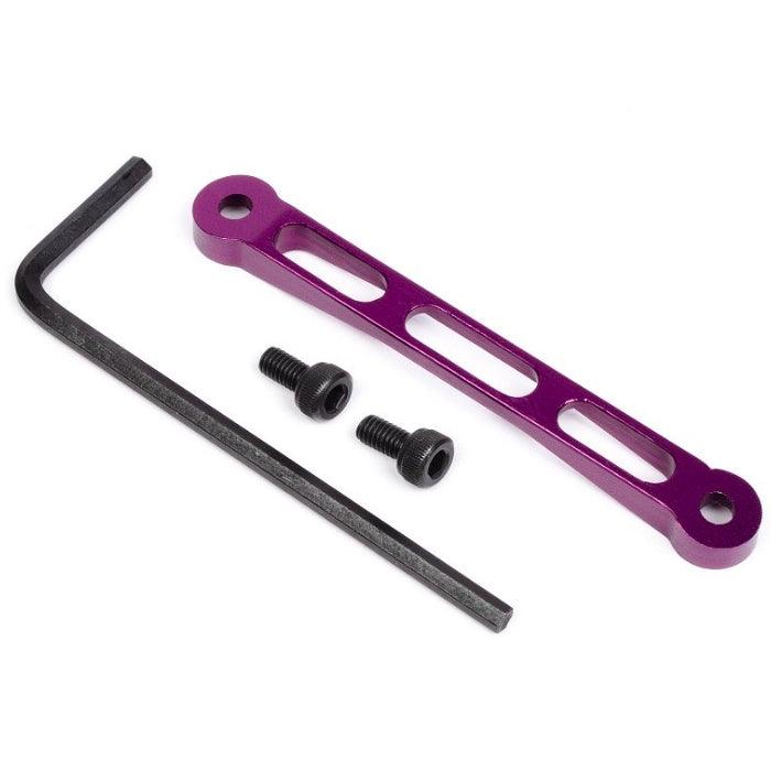 HPI 88015 Strut Tower Bar Set Purple E-10 Ford Mustang / Drift / Discount Tire - PowerHobby