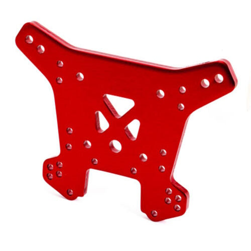 Traxxas 9538R Aluminum Rear Shock Tower Red : Sledge - PowerHobby