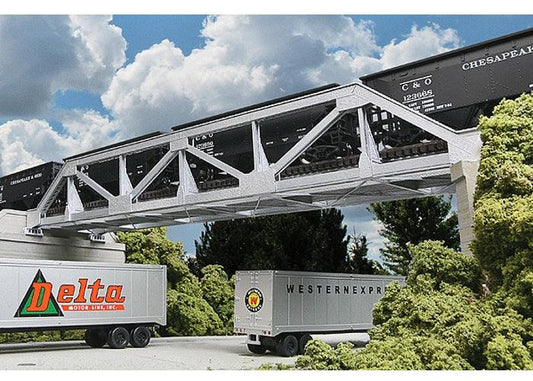 Walthers 933-4030 Cornerstone HO Scale Lasercut Single-Track Pony Truss Bridge - PowerHobby