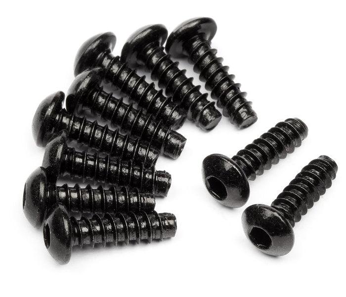 HPI Racing 94354 TP Button Head Screw M3x10mm Hex Socket (10) Cup Racer - PowerHobby