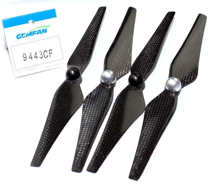 2 Pair 9" 9443 Carbon Fiber Self-Tightening Propeller Prop DJI Phantom 2 Vision+ - PowerHobby