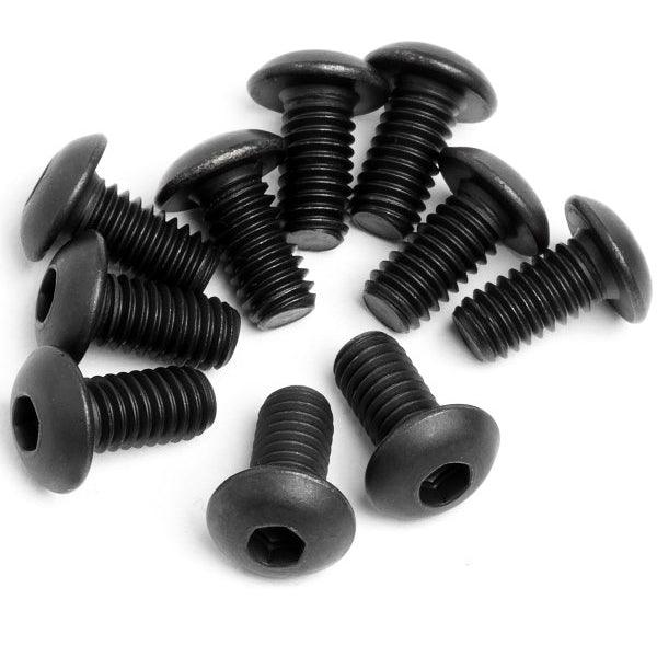 HPI Racing 94553 Button Head Screw M4x8mm (10pcs) - PowerHobby