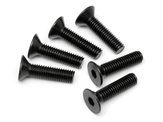 HPI Racing 94732 Flat Head Screw M5x20mm (Hex Socket/6 pieces) Baja - PowerHobby