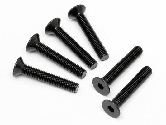 HPI Racing 94735 Flat Head Screw M5x30mm 3.0mm Hex Socket (6 pieces) Baja - PowerHobby