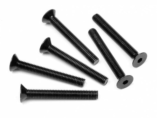 HPI Racing 94737 Flat Head Screw M5x40mm 3.0mm Hex Socket (6 pieces) Baja - PowerHobby