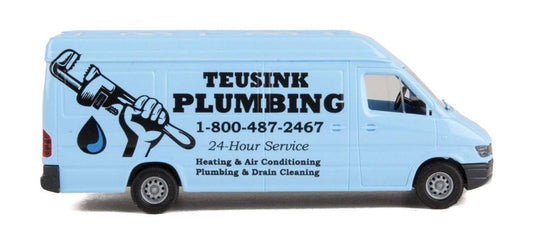 Walthers 949-12207 HO Service Van Assembled Teusink Plumbing - PowerHobby