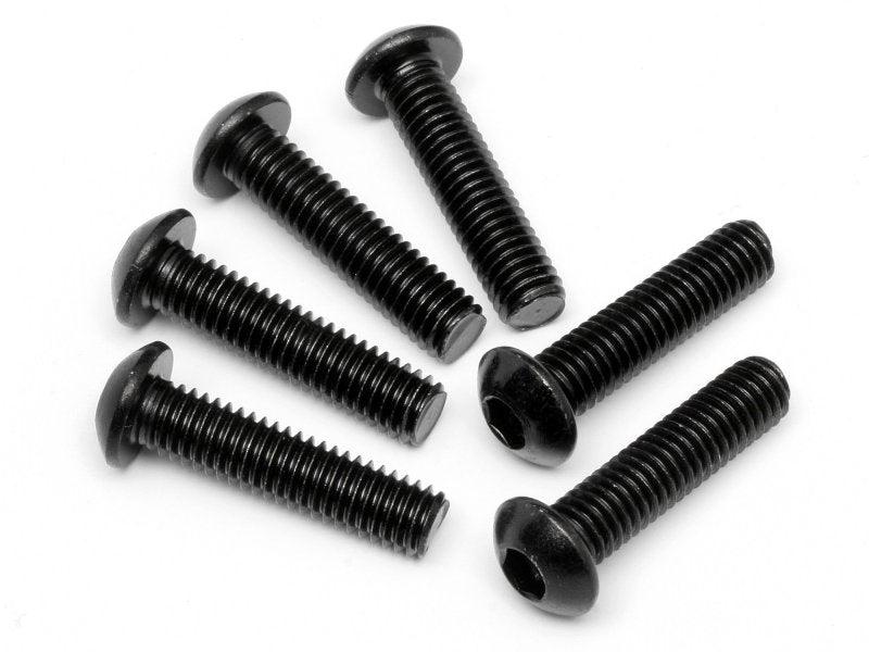 HPI Racing 94909 Button Head Screw M6x25mm 4.0mm Hex Socket (6 pieces) Baja - PowerHobby