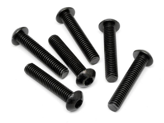 HPI Racing 94910 Button Head Screw M6x30mm 4.0mm Hex Socket (6 pieces) Baja - PowerHobby