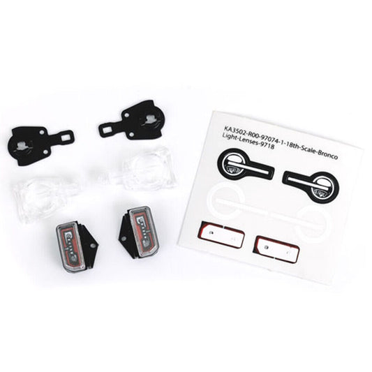 Traxxas 9718 TRX-4M Front & Rear LED Lenses for 1/18 Ford Bronco Body - PowerHobby