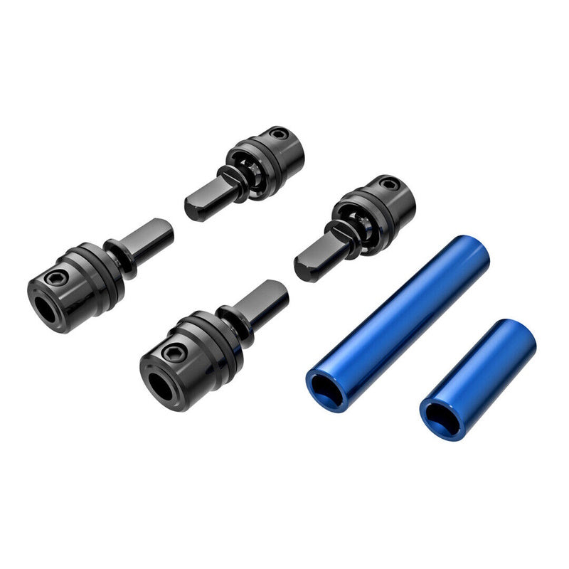 Traxxas 9751-BLUE TRX-4M Steel / Alum Male / Female Center Driveshafts - PowerHobby