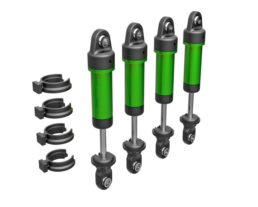 Traxxas 9764-GRN TRX-4M Aluminum GTM Shocks (4) GREEN (without Springs) - PowerHobby