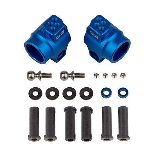 Associated 72011 DR10 Factory Team Rear Hub Set Blue Aluminum - PowerHobby