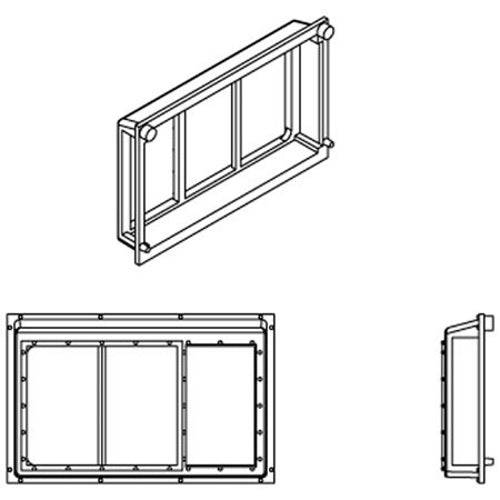 Athearn ATHG68222 HO Scale All-Weather Window 3 Pane (6) - PowerHobby