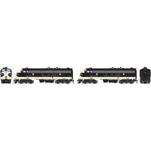 Athearn ATHG19501 HO FP7A/FP7A w/DCC & Sound SOU/Black #6144A/#6139A Locomitve - PowerHobby