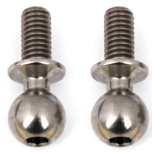 Team Associated 91751 Heavy Duty Titanium Ballstuds 6mm RC10B6 RC10B6D - PowerHobby