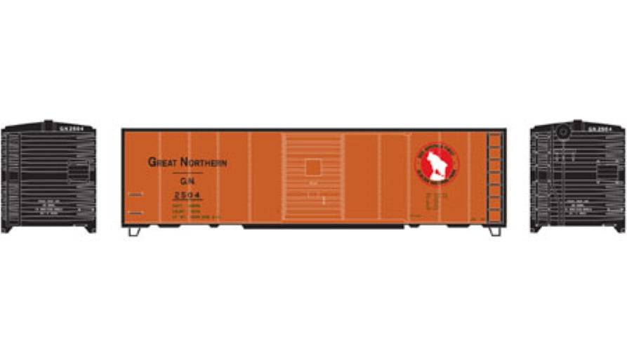 Athearn RND73554 HO 40' Box Car Single Door, GN/Express #2504 - PowerHobby