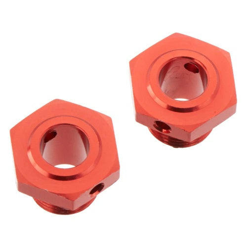 ARRMA AR310447 Wheel Hex Aluminum 13.6mm Red Typhon (2) 1/7 Mojave - PowerHobby