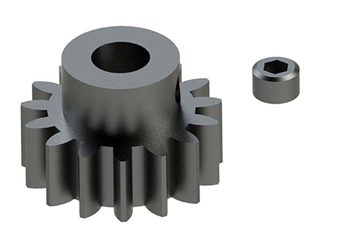 Arrma AR310476 Pinion Gear 15T Mod 1 Talion Senton Kraton Typhon Nero Mojave - PowerHobby