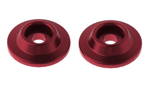 ARRMA AR320215 Wing Button Aluminum Red Typhon Talion Kraton (2) - PowerHobby