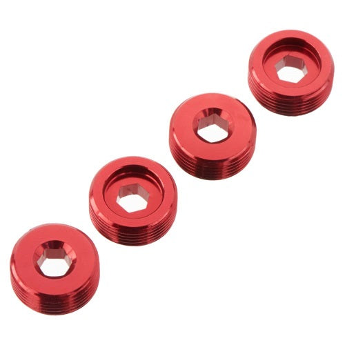 ARRMA AR330196 Nut Front Hub Aluminum Red (4) Typhon Kraton Notorious - PowerHobby