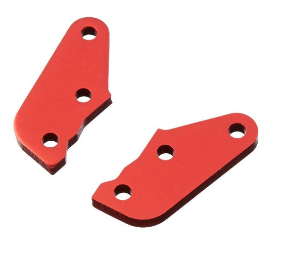 ARRMA AR340106 Steering Plate B Aluminum Red Senton (2) - PowerHobby