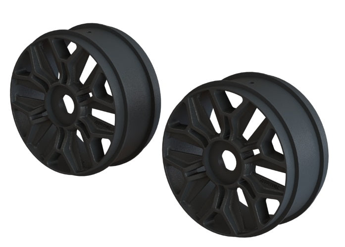 Arrma AR510120 1/8 Buggy Wheel (Black /2Pieces) Typhon - PowerHobby