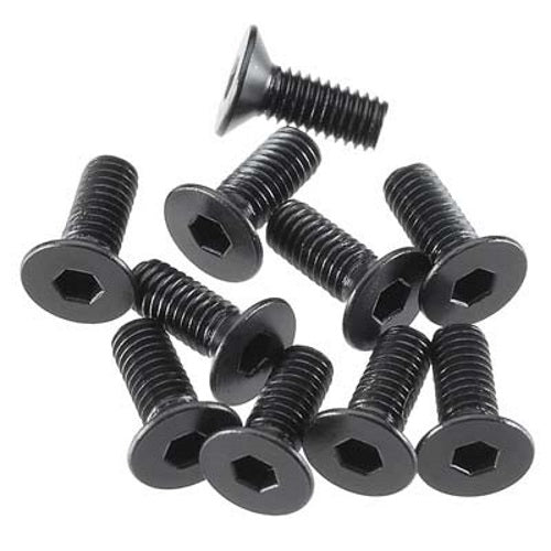 Arrma Flat Head Screw 3x8mm Nero Raider Vortek Granite Outcast Mojave Felony 6S - PowerHobby