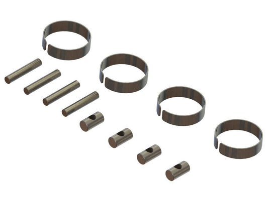 Arrma ARA311150 CVD Driveshaft Metal Fittings (2) - PowerHobby