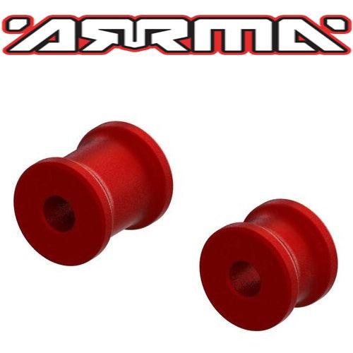 Arrma ARA320569 Aluminum Chassis Brace Spacer Set Red EXB - PowerHobby