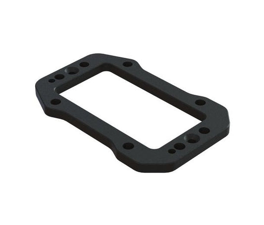 Arrma ARA320649 Aluminum Servo Mount Plate Black KRATON TALION TYPHON - PowerHobby