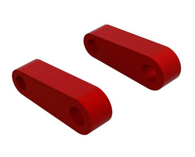 Arrma ARA330594 Aluminum Front Suspension Mounts Red Kraton 4X4 8S Outcast 8S - PowerHobby