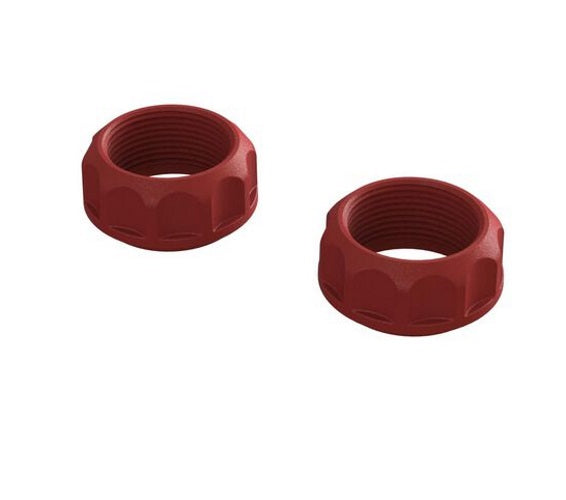 Arrma ARA330690 Threaded Shock Collar Red (2) 4X4 Infraction / Vendetta - PowerHobby