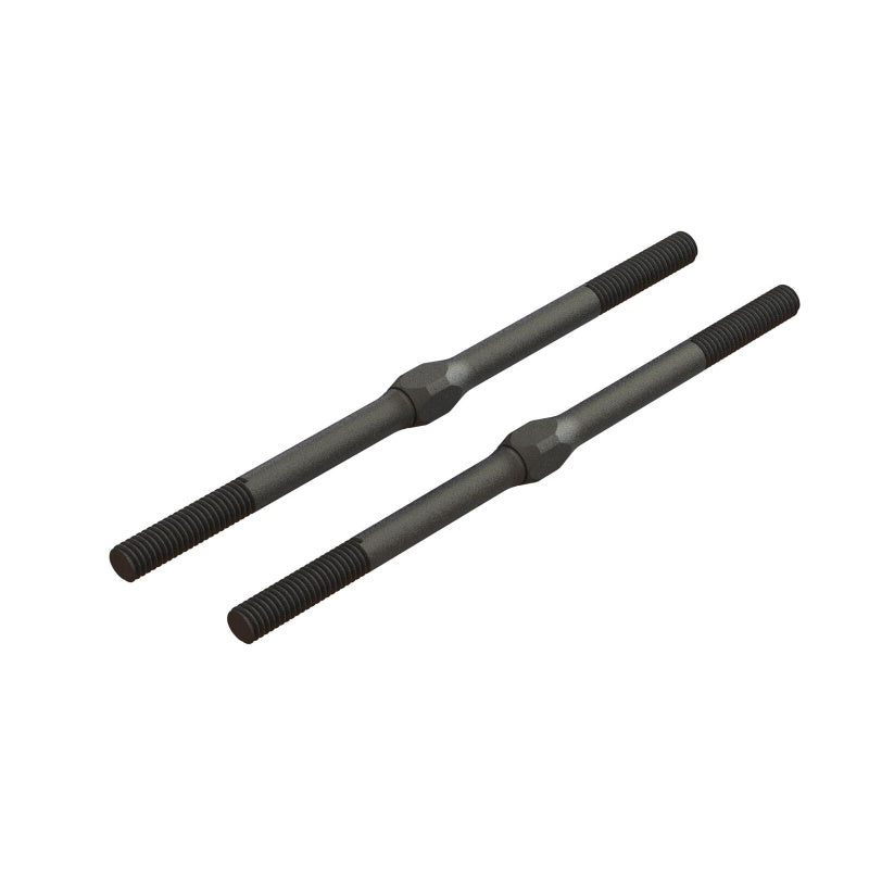 Arrma ARA330716 Steel Turnbuckle M4 x 85mm Black (2) - PowerHobby