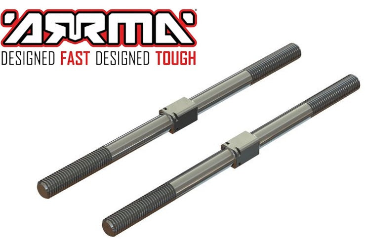 Arrma ARA330746 Steel Turnbuckle M7x130mm Silver (2) 1/5 Kraton / Outcast - PowerHobby