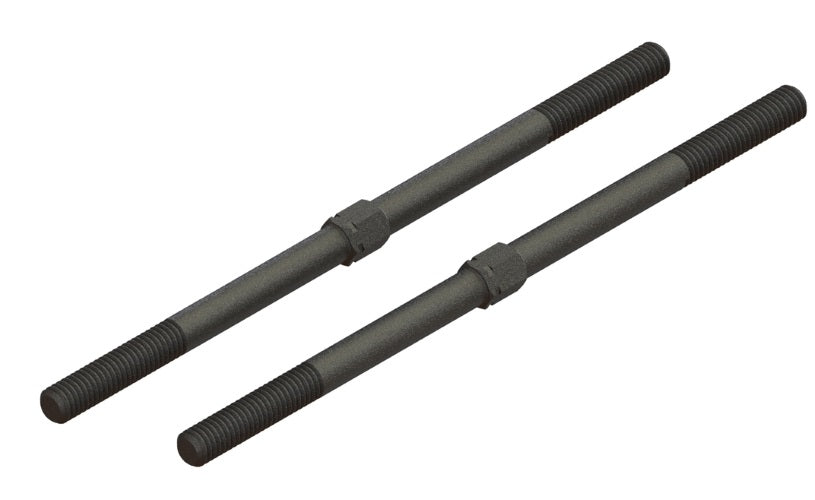 Arrma ARA340156 Steel Turnbuckle M6x130mm (Black) (2) Kraton 8S Outcast 8S - PowerHobby