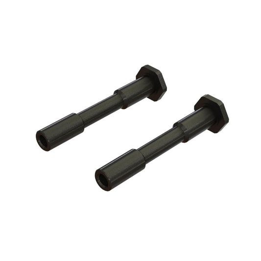 Arrma ARA340186 Steel Steering Post 6x42mm Black (2) - PowerHobby