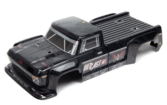 Arrma ARA406160 Outcast 6S Blx Painted Decaled Trimmed Body Black Outcast - PowerHobby