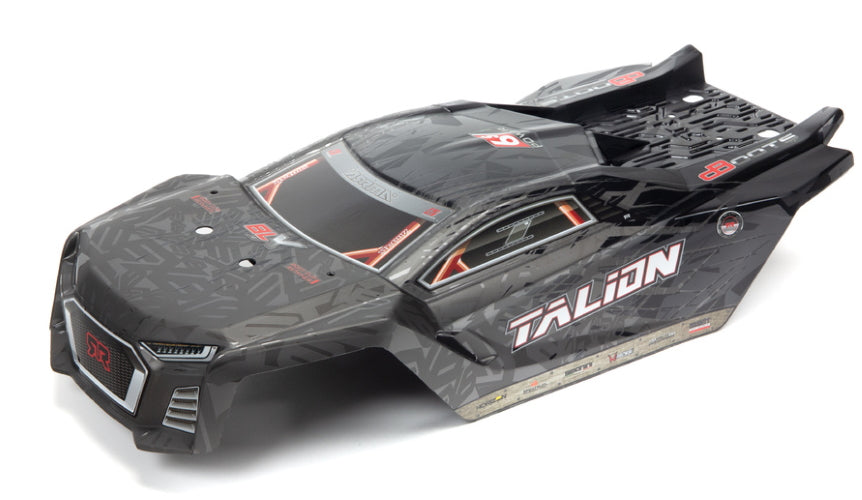 Arrma ARA406161 Talion EBX 6S Blx Painted Decaled Trimmed Body Black - PowerHobby