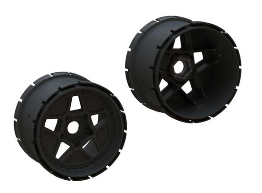 Arrma ARA510123 MT Wheels 4.9in 24mm Hex (2) Outcast 8S - PowerHobby