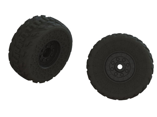 Arrma ARA550107 dBoots FIRETEAM Tire Set Glued (2) - PowerHobby