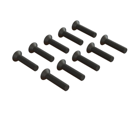 Arrma Flat Head Hex Machine Screw M3x14mm (10) - PowerHobby