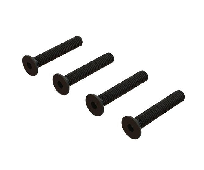 Arrma ARA722424 Flat Head Hex Machine Screw M4x24mm (4) VENDETTA - PowerHobby