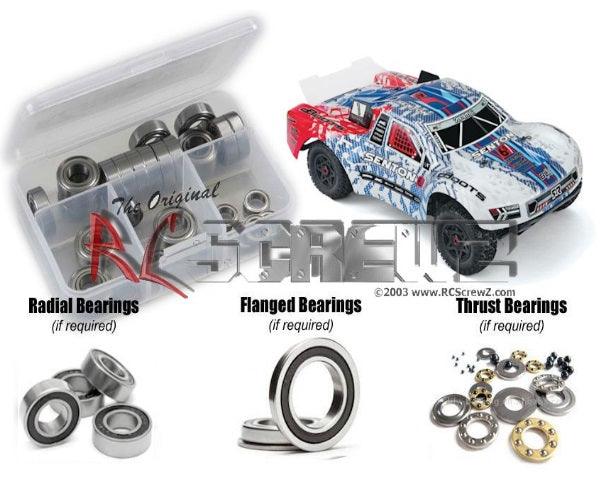 RC Screwz ARRM010R Rubber Shielded Bearing Kit Senton SC 6S - PowerHobby